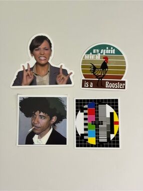 Set of 4 Stickers - Multicolor